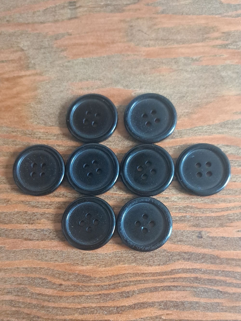 Free W Purchase Set Of 8 Black Buttons
